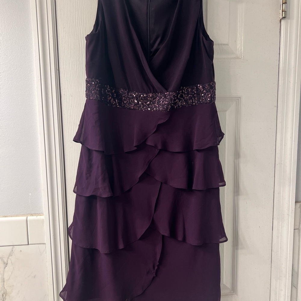 Purple Sleeveless Dress, cocktail dress, party dress